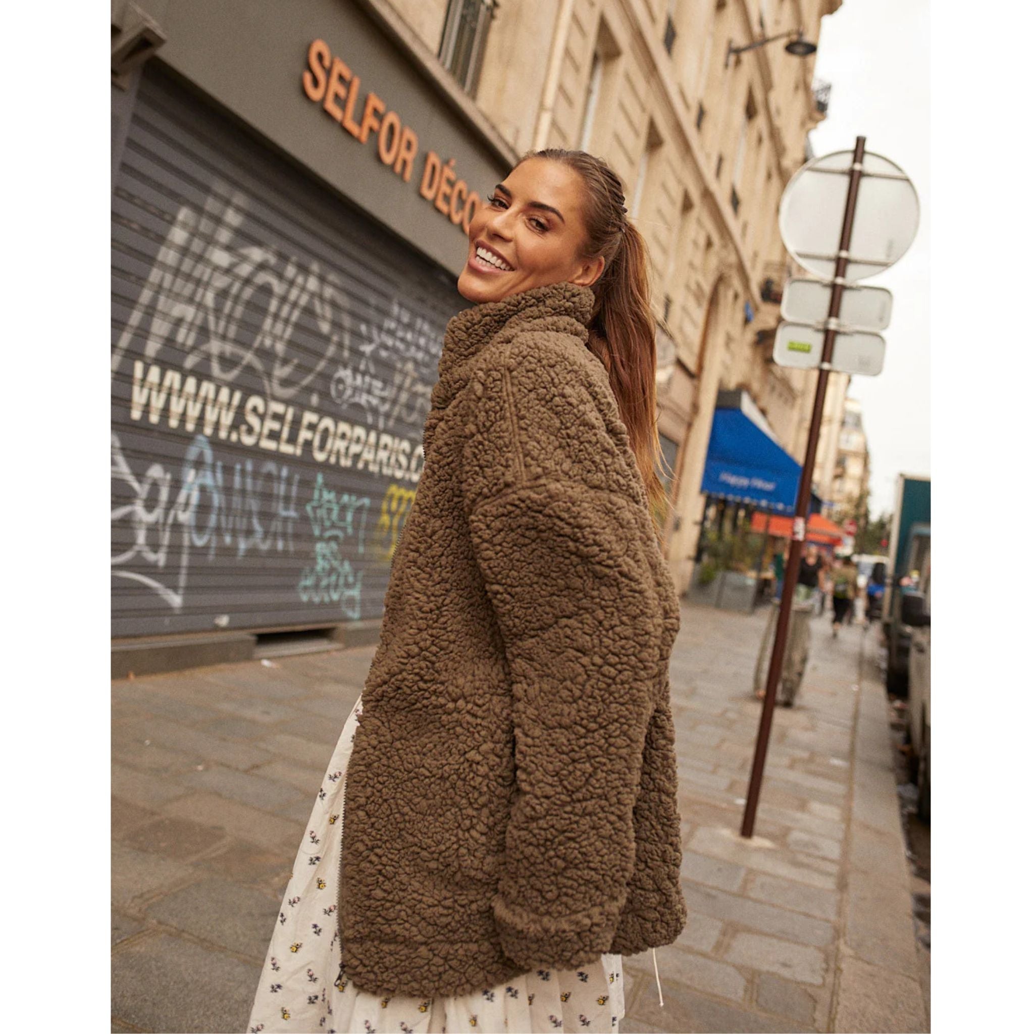 Blue Sportswear Teddyfleece Jacke "Lax Bomber Jacket"