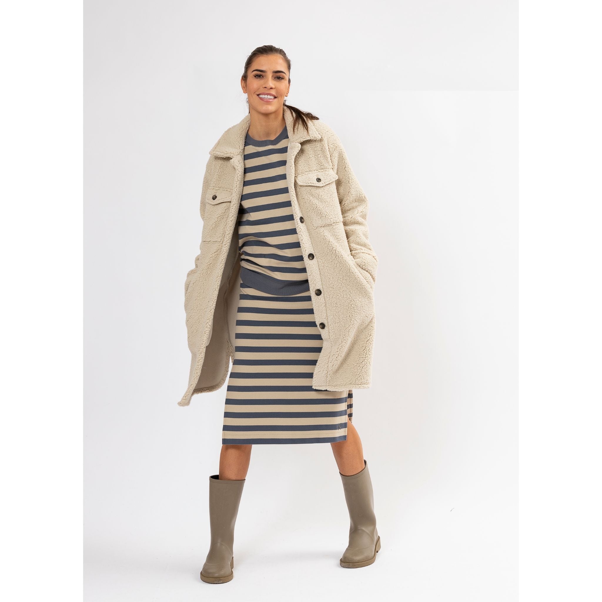 Blue Sportswear Sweater "Basil Striped"