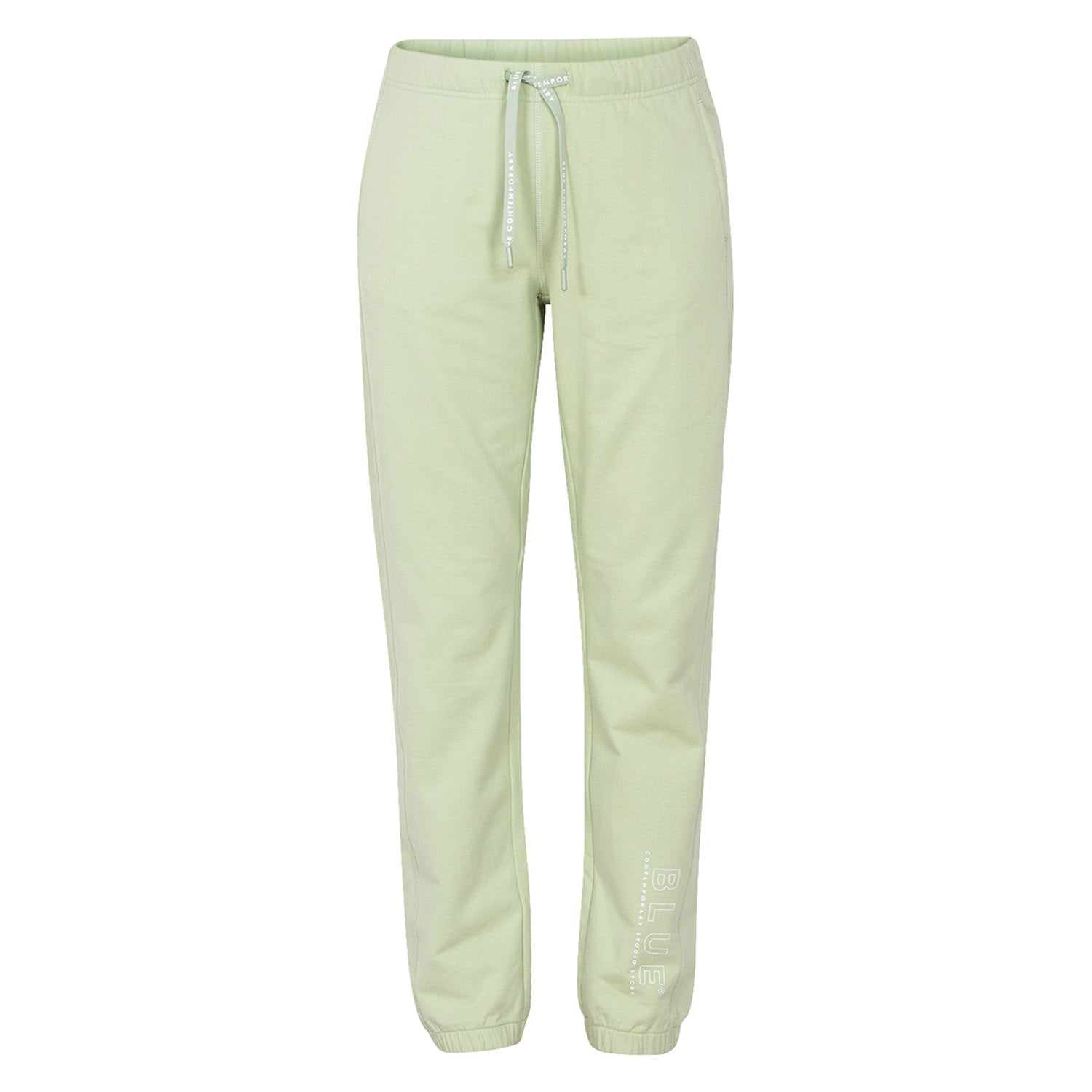 Base Pants Jogger mit Gummizug und Aufdruck aus PIMA Baumwolle