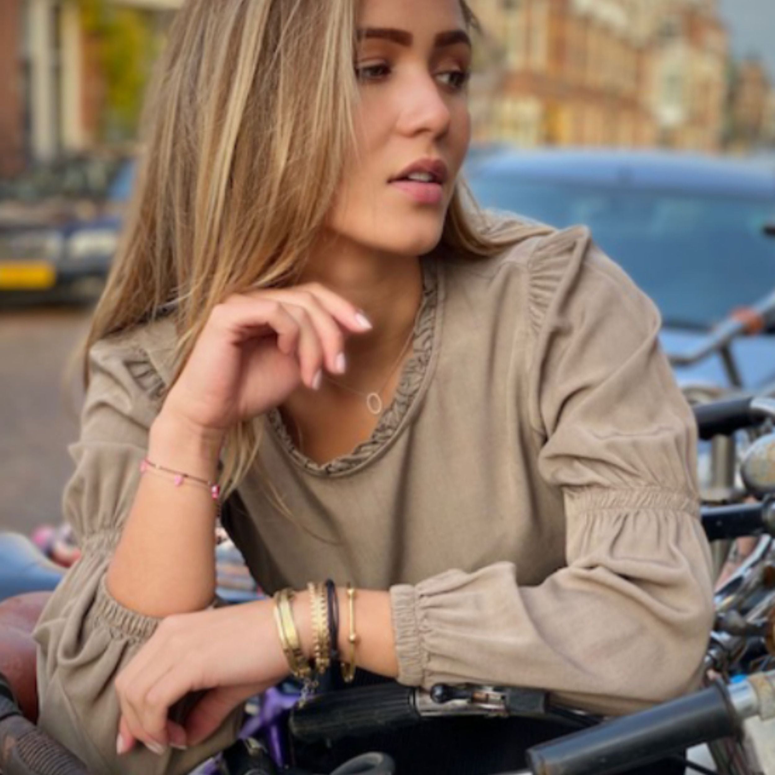 People of 2morrow Bluse "Balloonsleve"