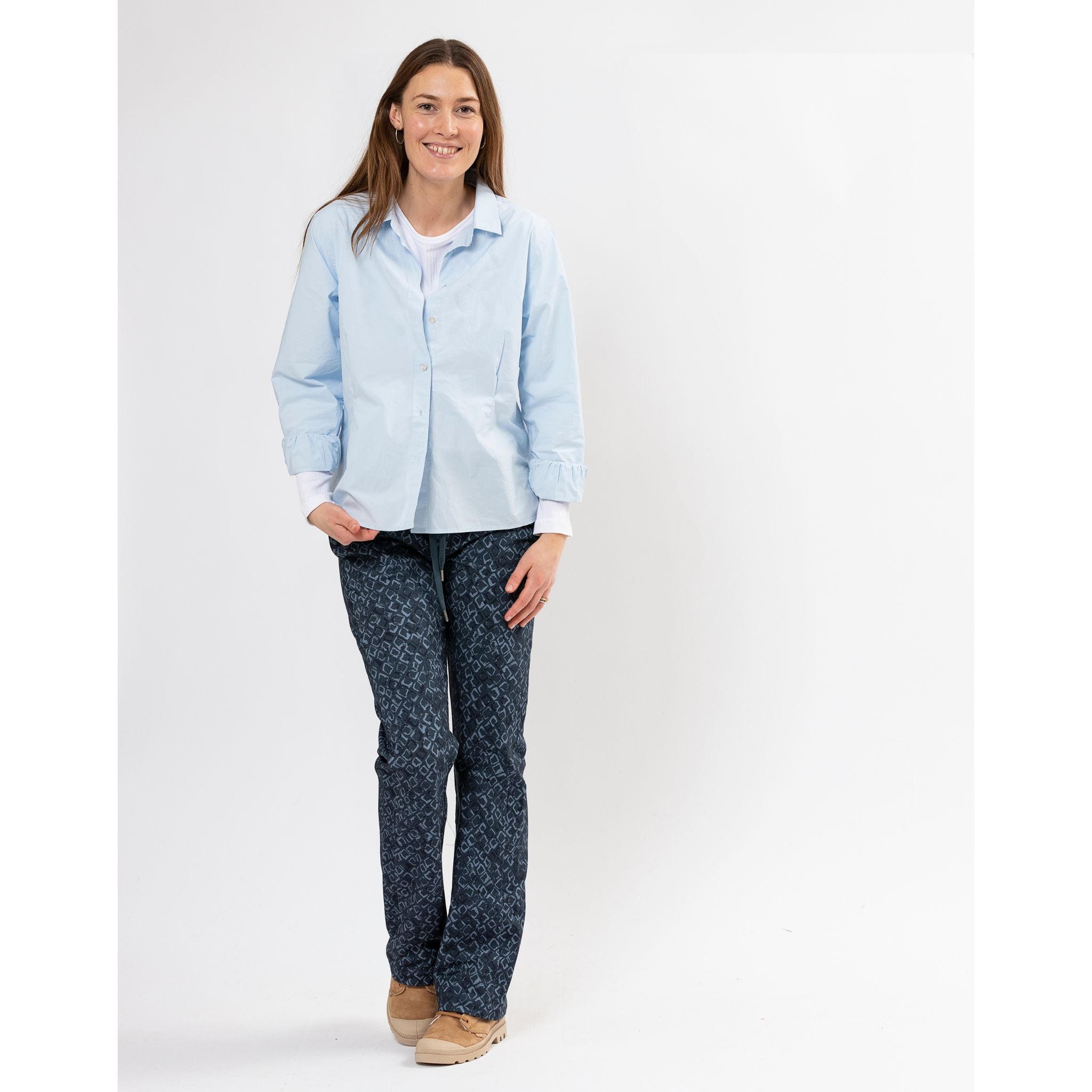 Blue Sportswear Hemdbluse "Dunham Embrodery Shirt"
