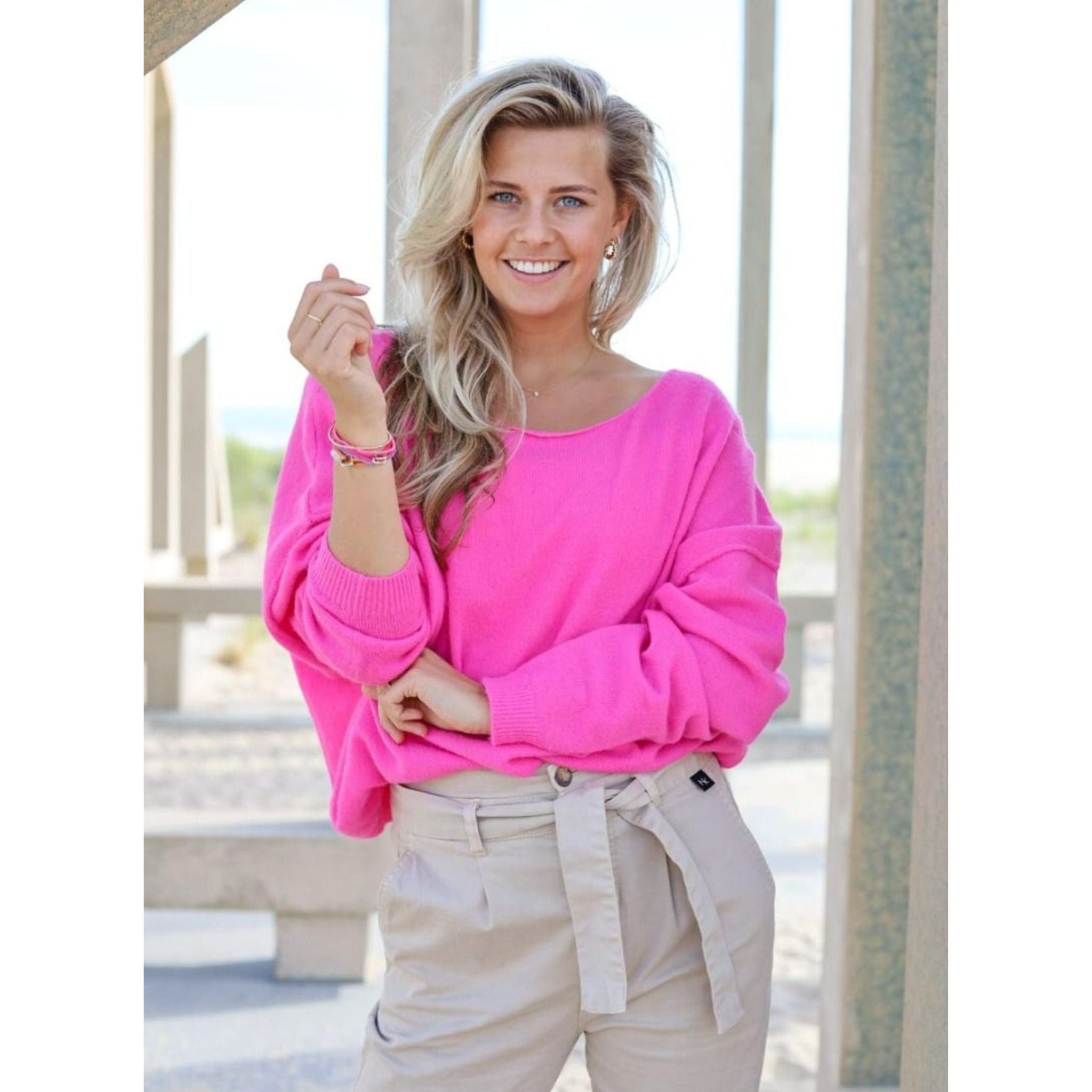 New York Pullover, Rundhals, locker geschnitten, mit Kaschmir-Anteil