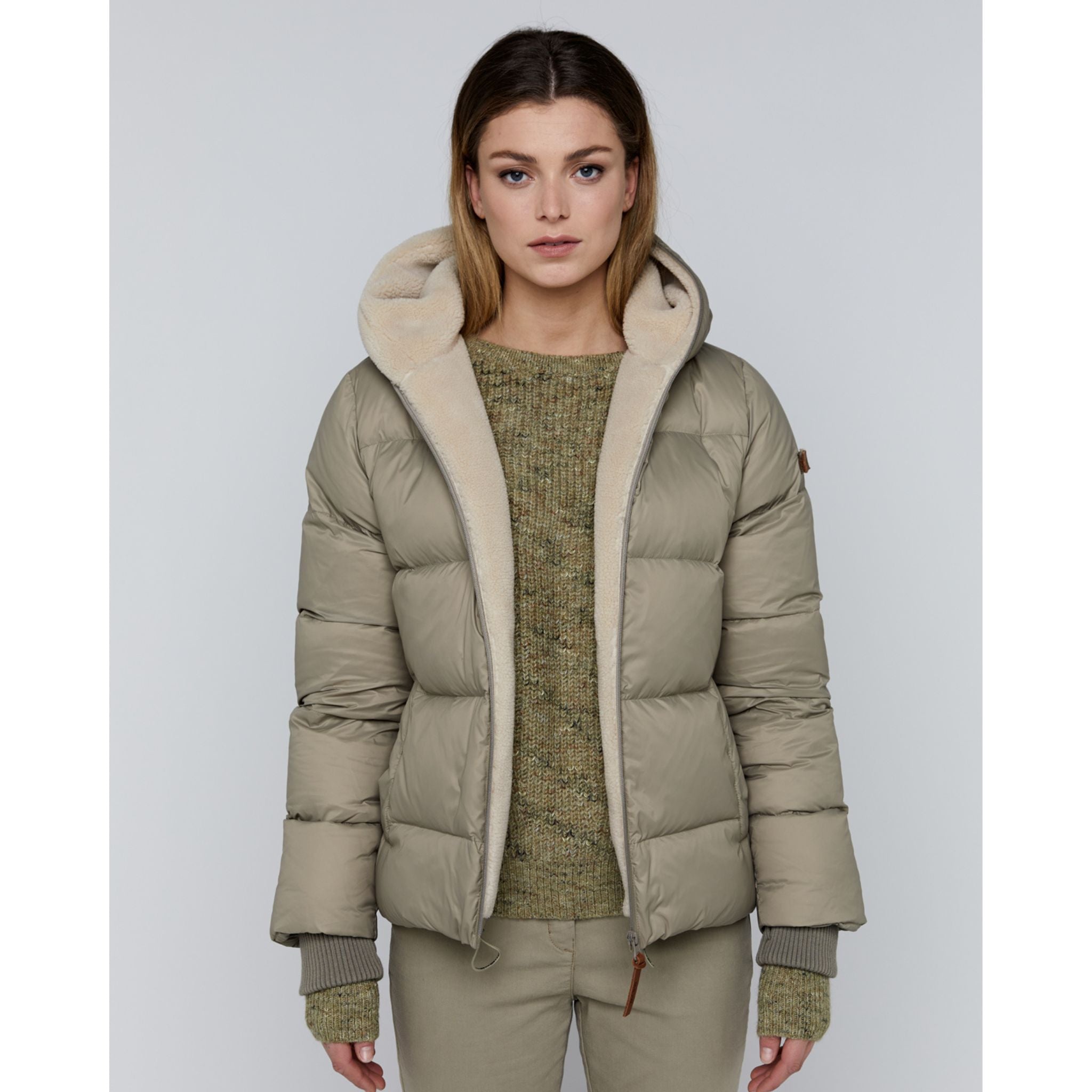 Moscow Design melierter Grobstrickpullover "Miami"