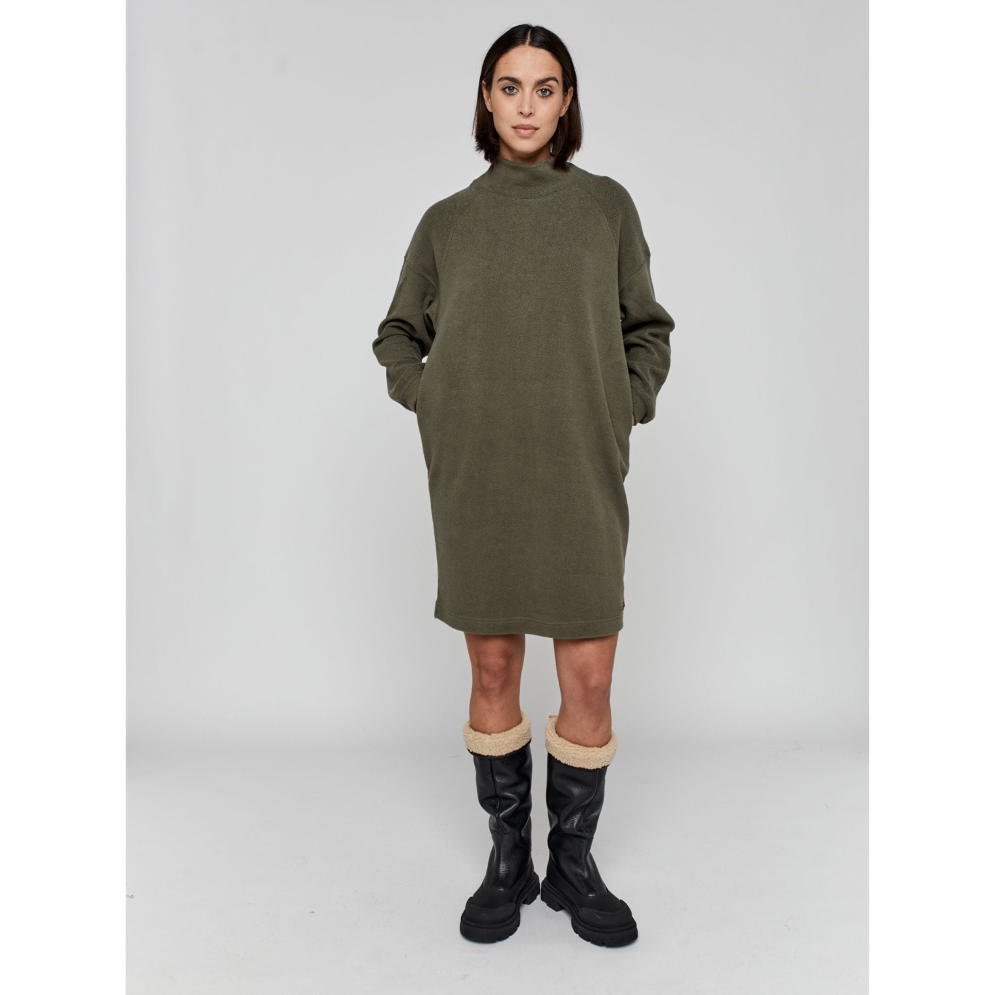 Moscow Design Fleece Kleid "Wave"