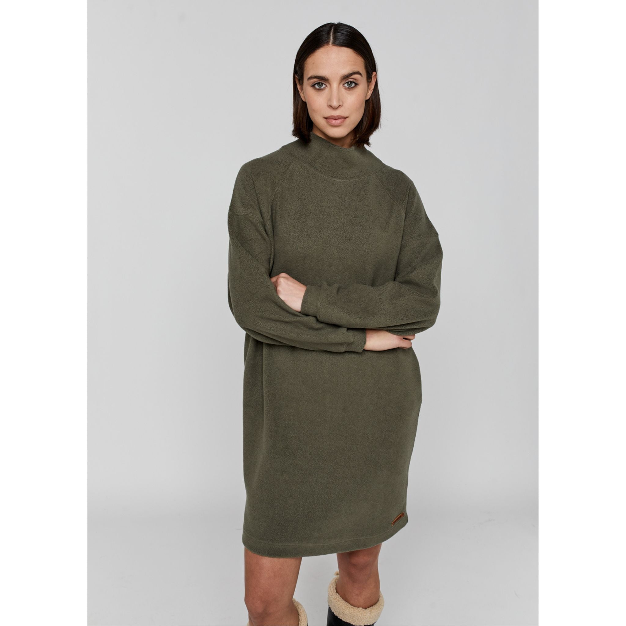 Moscow Design Fleece Kleid "Wave"