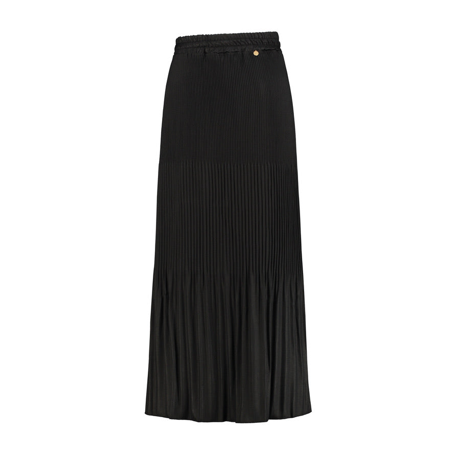 People of 2morrow Plissee Rock Faltenrock Metallic Look Skirt Metallic