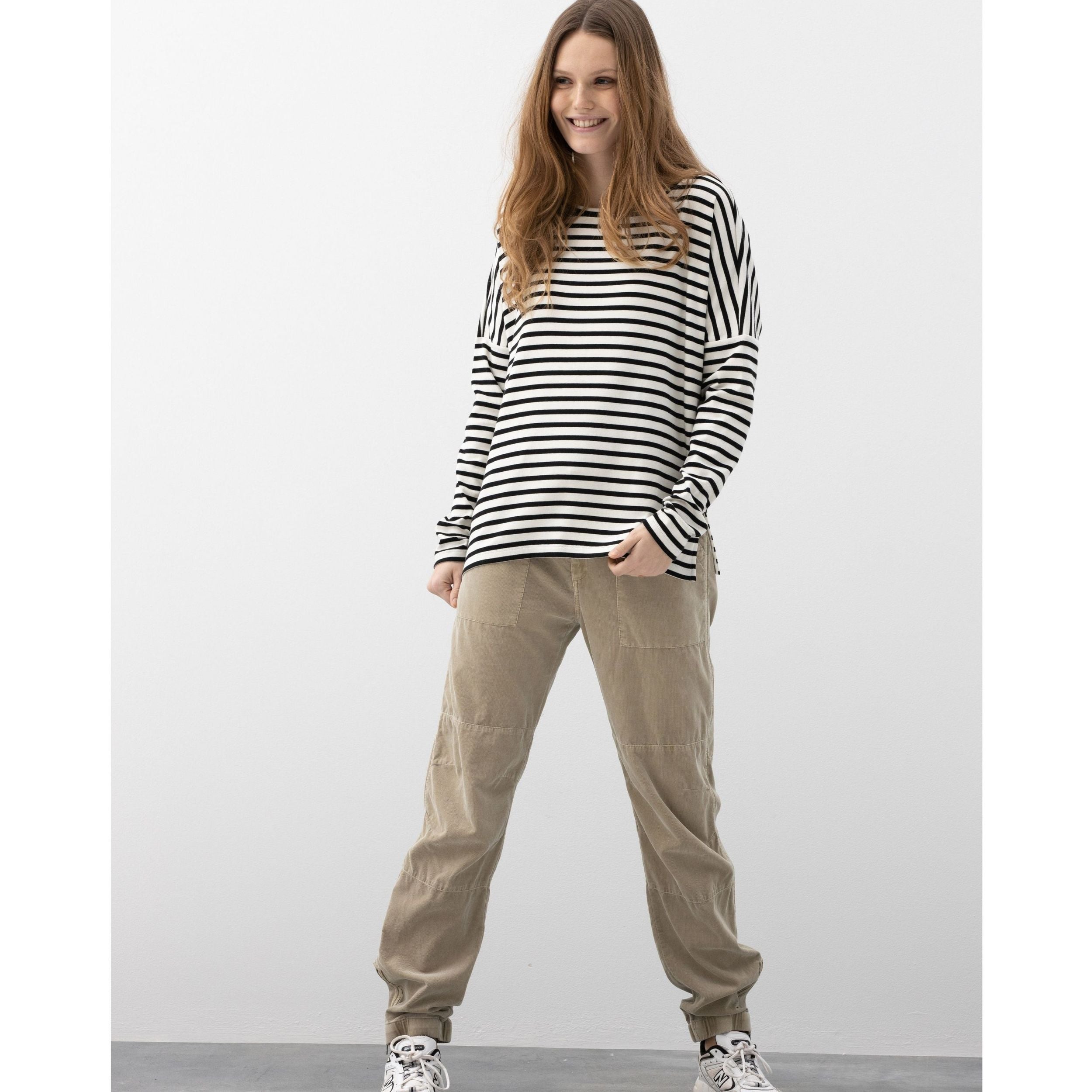 Blue Sportswear Shirt "Annaberg Striped LS Tee"