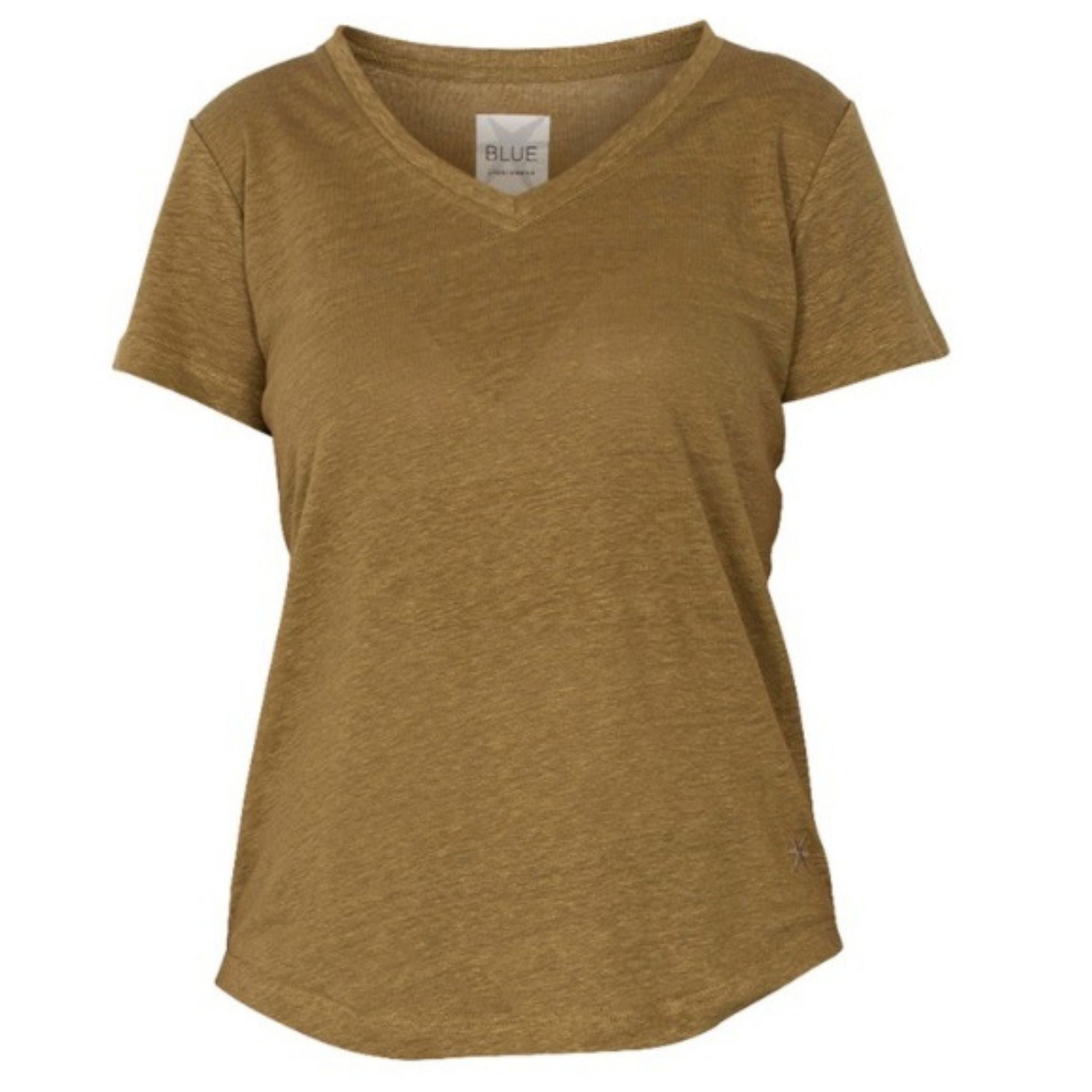 Blue Sportswear T-Shirt "Carolina Linen V-Tee"