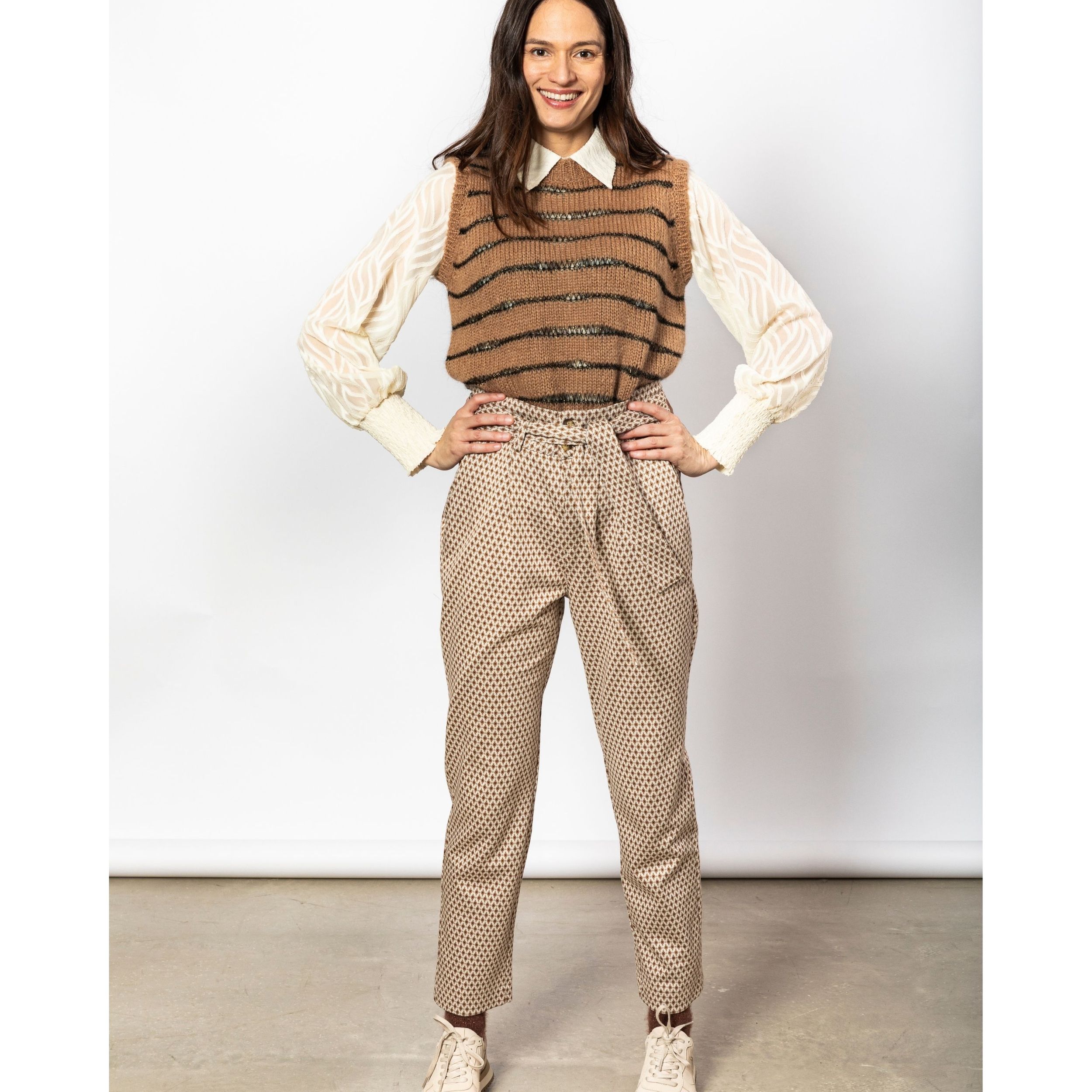 NUKUS Paperbag Hose "CocoJQ Madrid Pants"