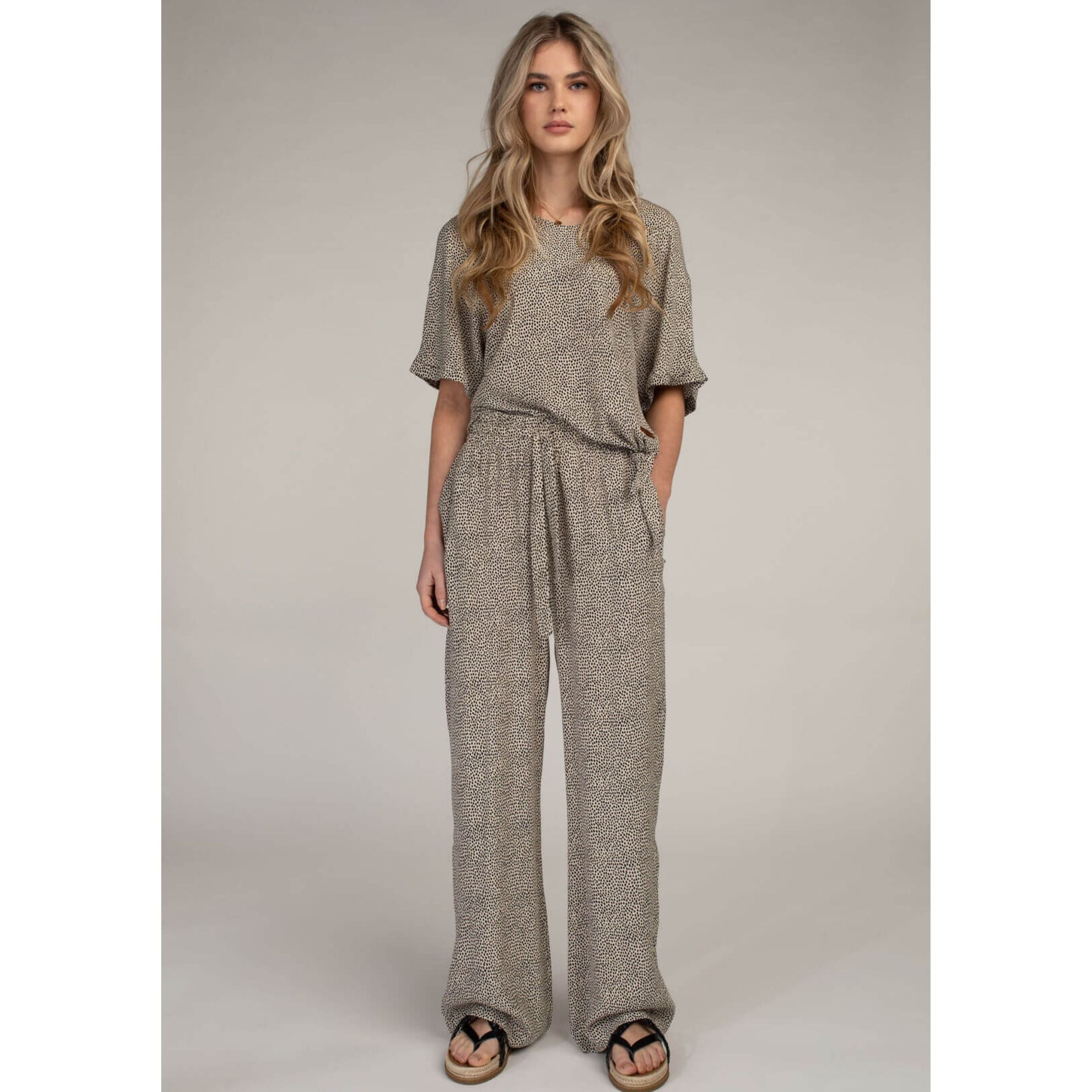 Percy Strandhose mit hohem, elastischem Bund im Punkte-Design