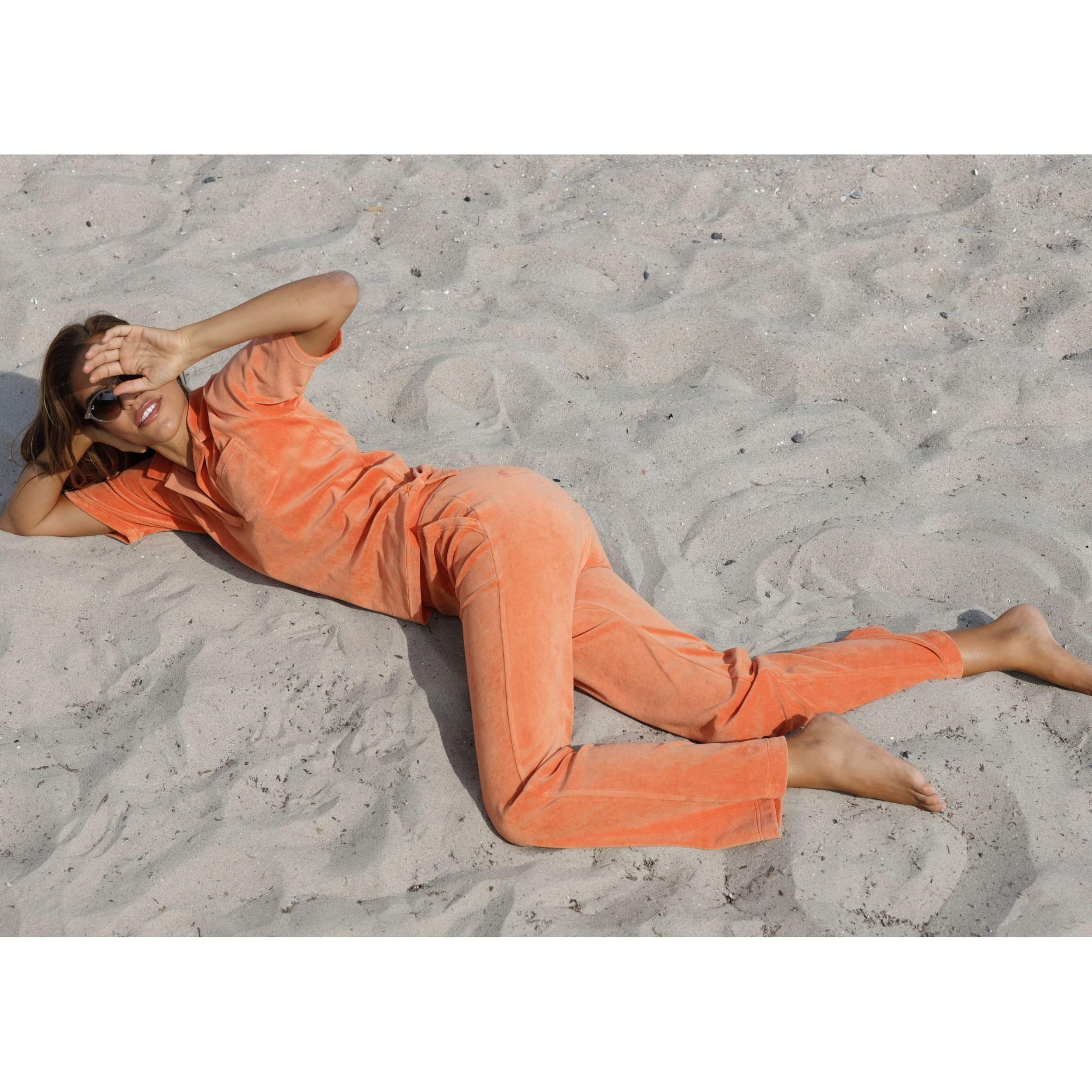 Blue Sportswear Jogger Hose "Portofino Velvet Pants"