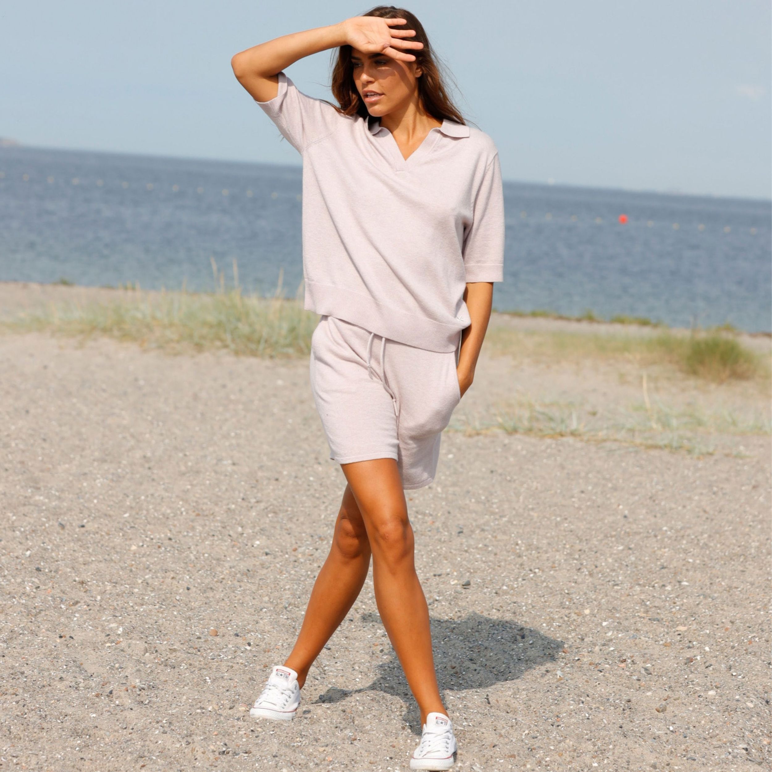 Blue Sportswear Pullover "Roma Polo Knit"