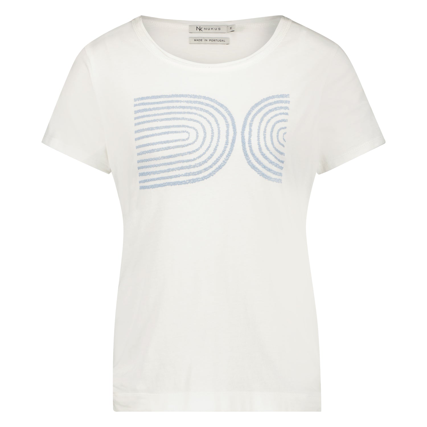 NUKUS T-Shirt "Swave Offwhite Babyblue"