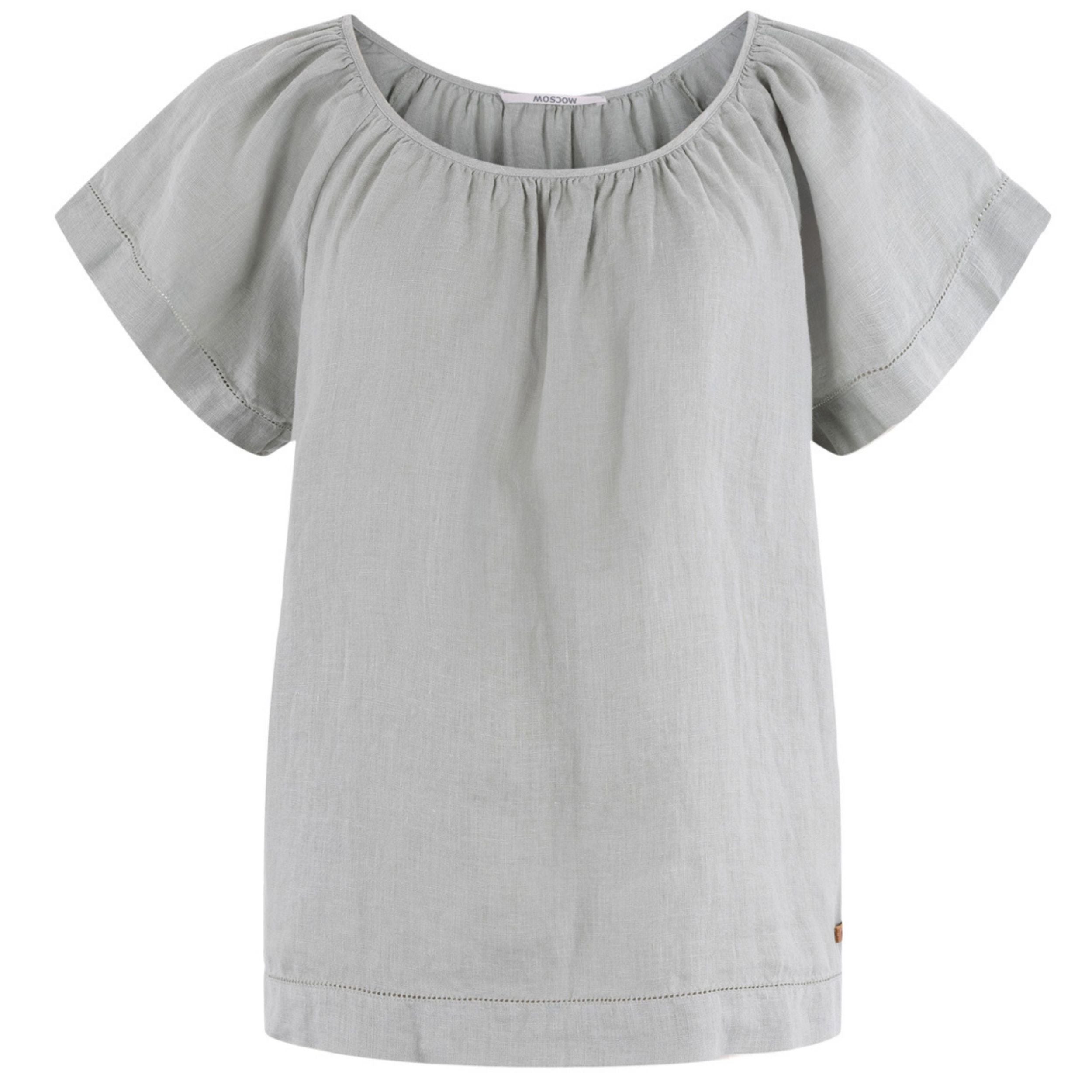 Moscow Design Bluse Teal Solid "Teresa"