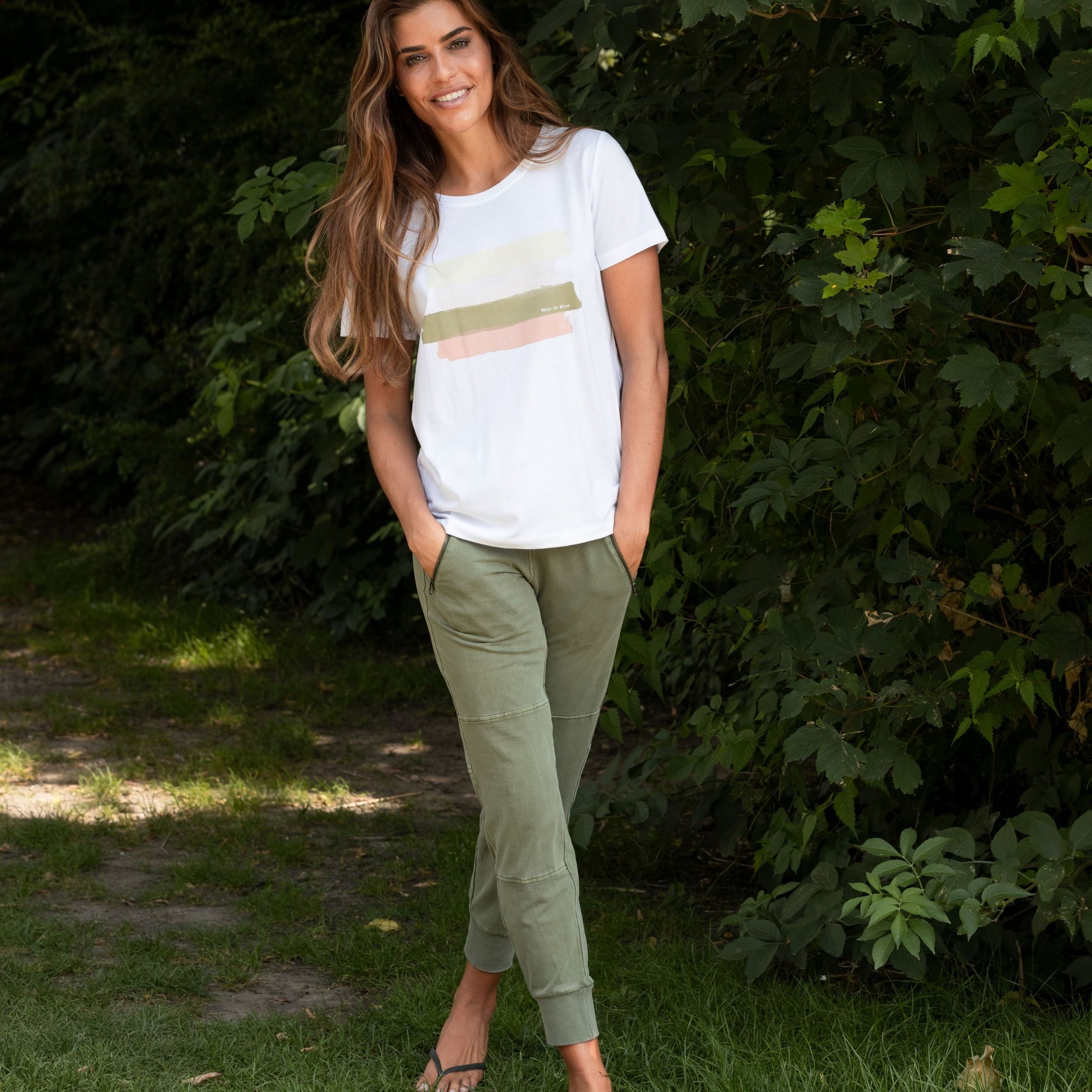 Blue Sportswear T-Shirt "Woodland Print Tee"