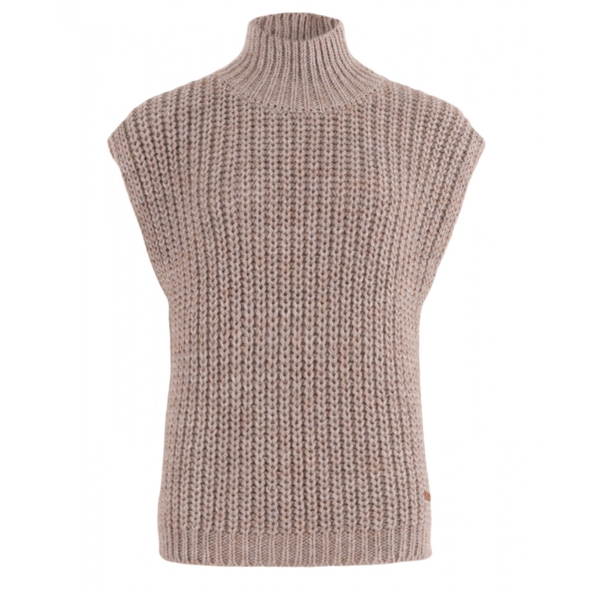 Moscow Design Grobstrickpullunder in Taupe "Fronty"