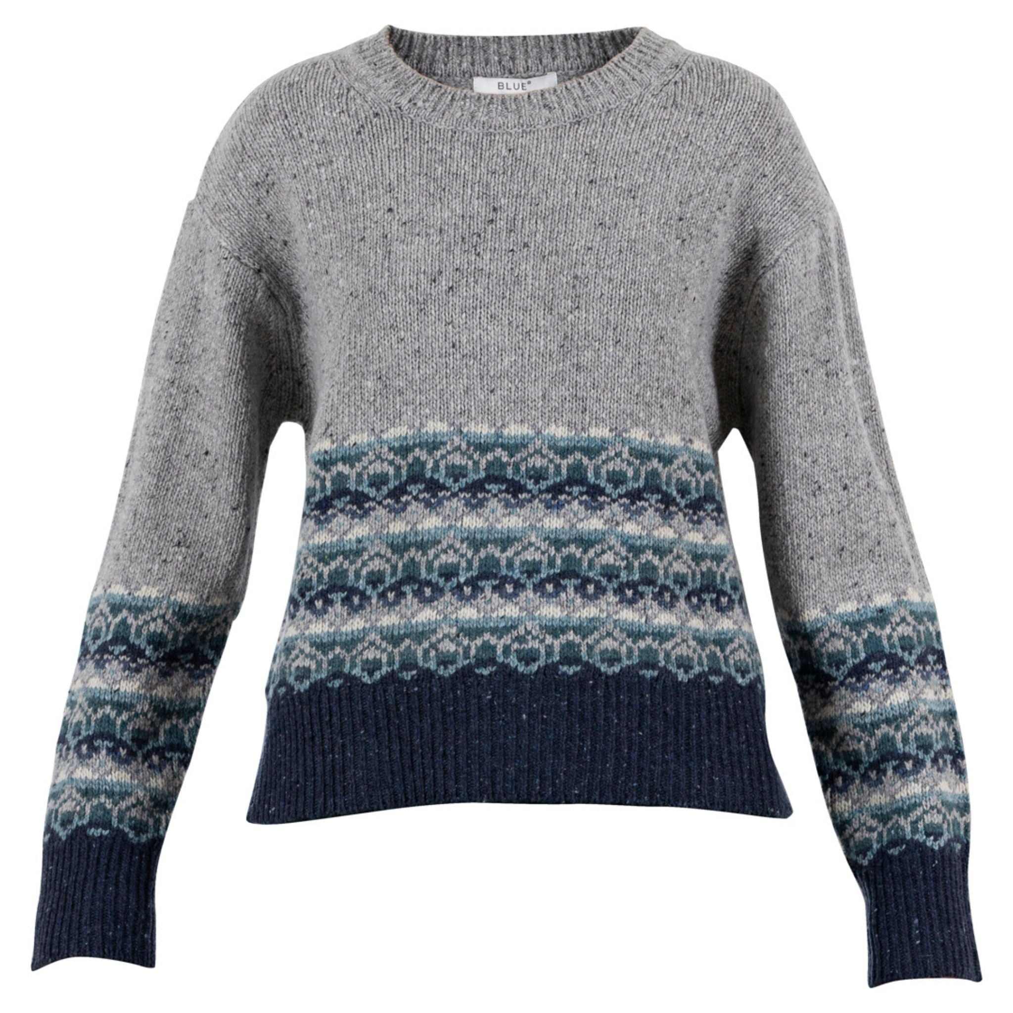 Blue Sportswear Jaquard Strickpullover "Dover Jaquard Knit"