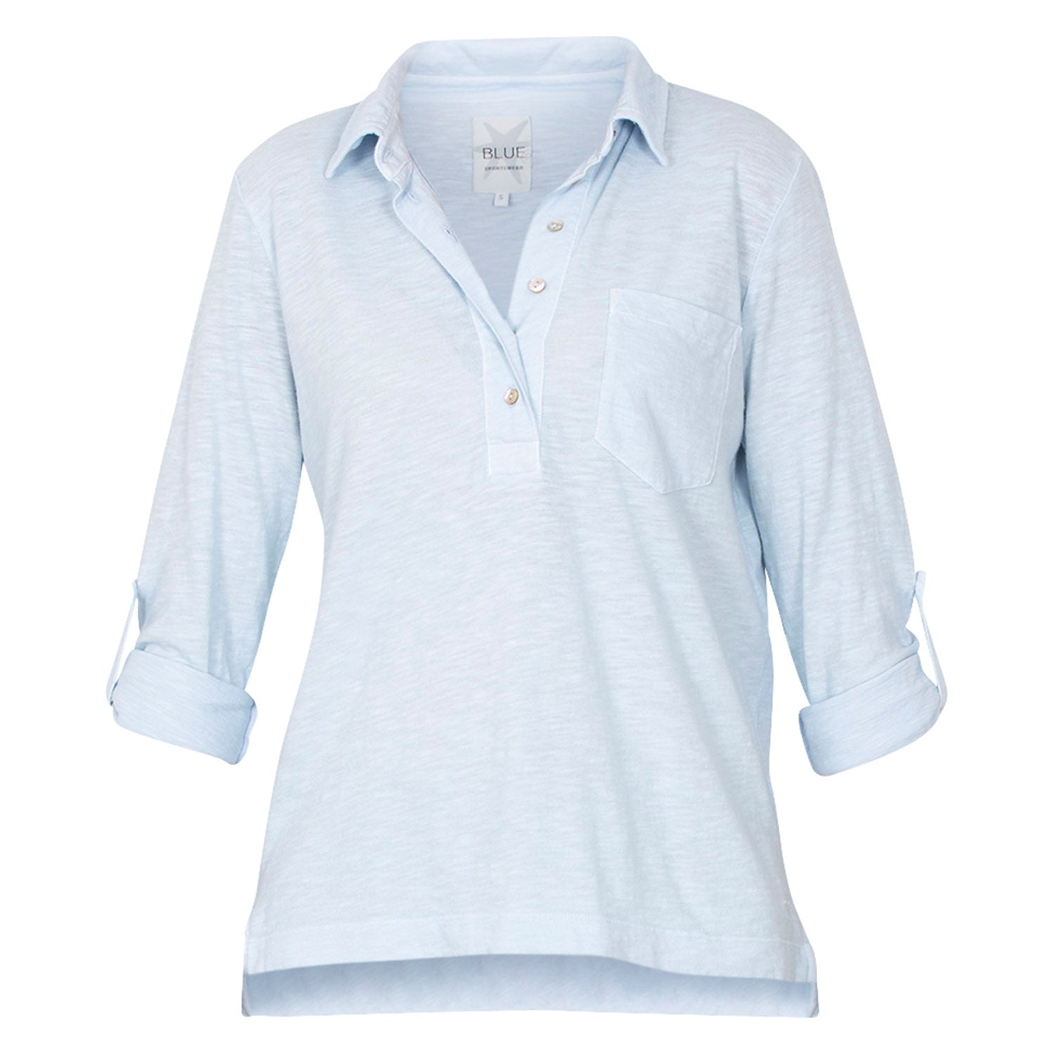Blue Sportswear Poloshirt "Latina Is Polo Tee"