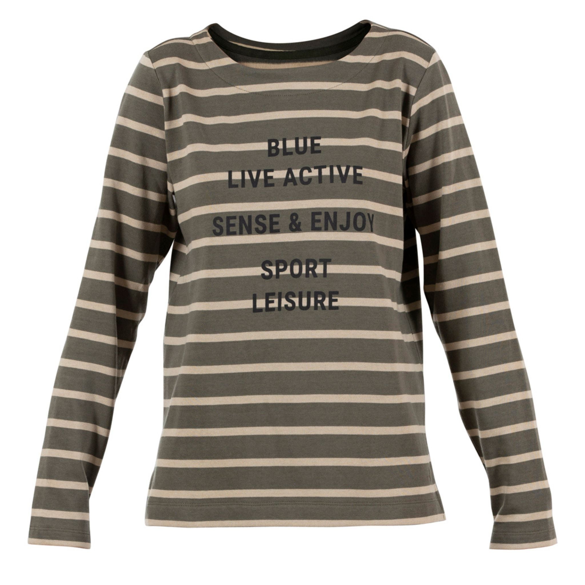 Blue Sportswear Longsleeve Shirt "Luna LS Striped Blouse"